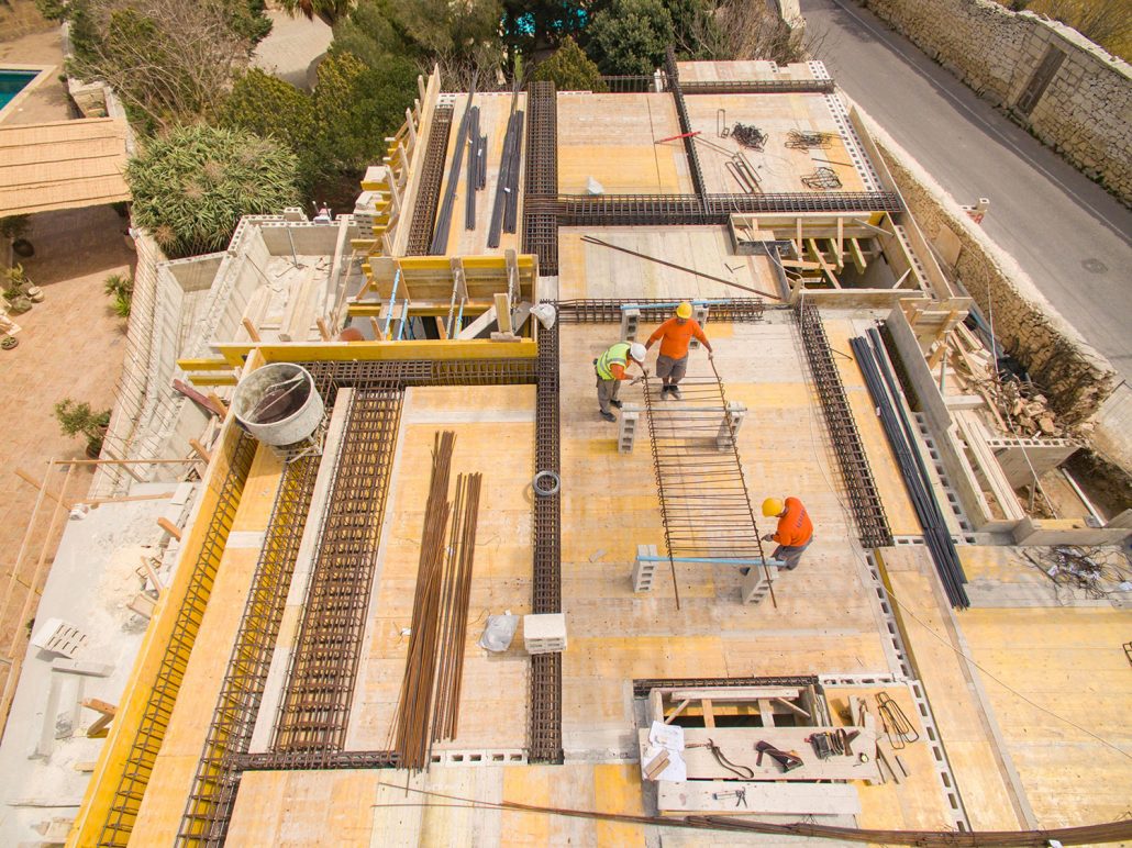 Roof level works