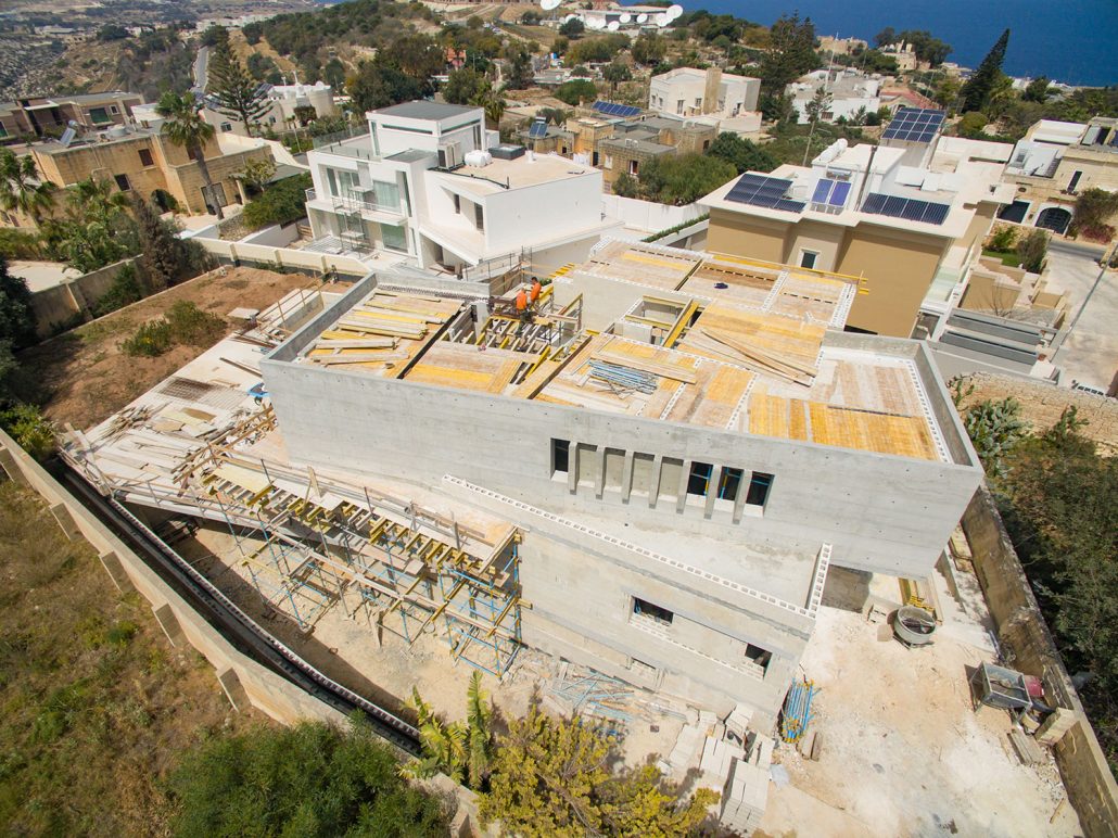 Terrace structure taking shape